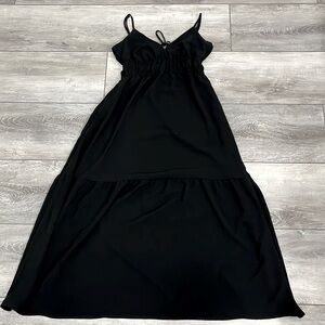 Universal Thread Black Tiered Sundress with Pockets Size XS